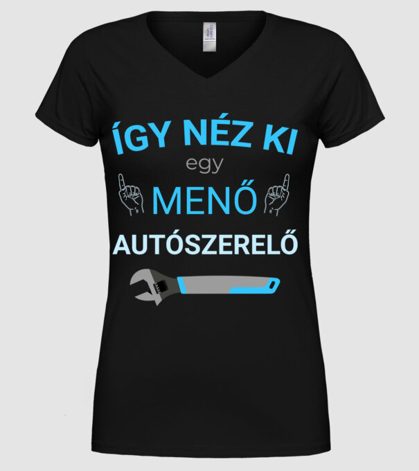 minta fekete pólón