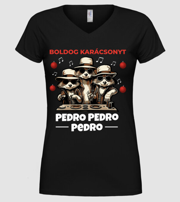  minta fekete pólón