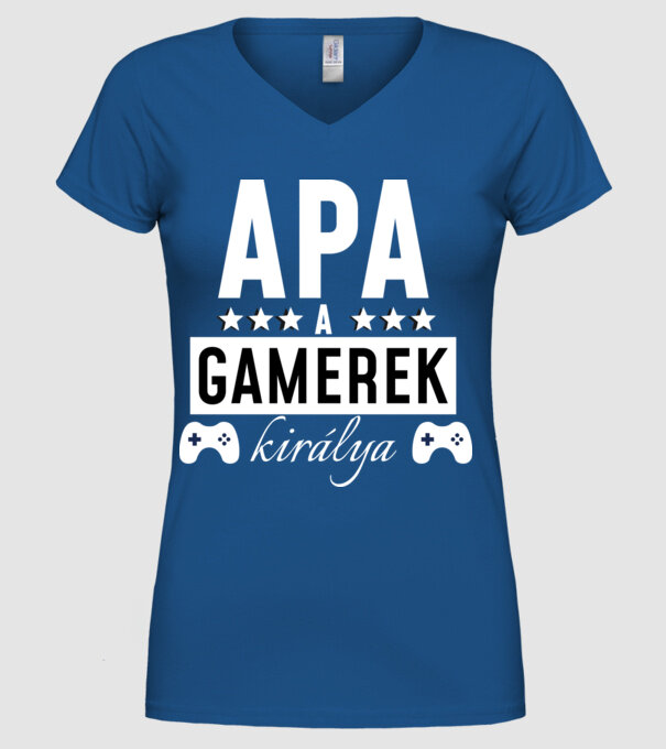 minta királykék pólón