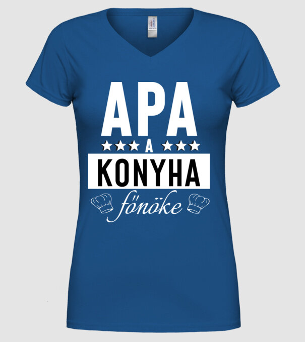  minta királykék pólón
