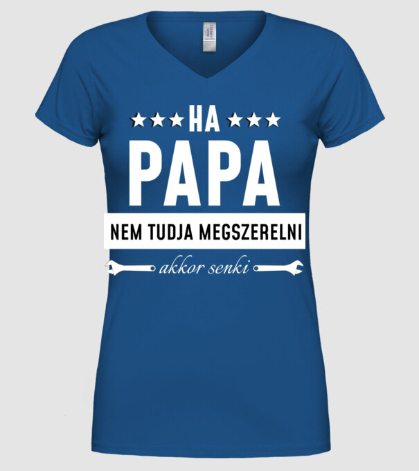  minta királykék pólón