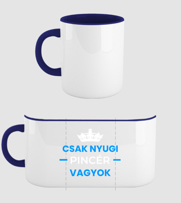  minta sötétkék pólón