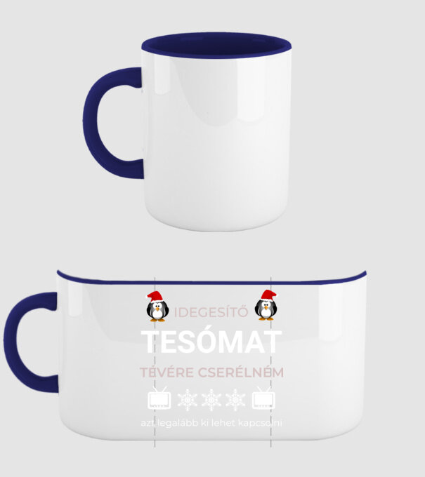  minta sötétkék pólón
