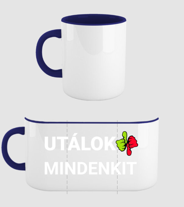  minta sötétkék pólón