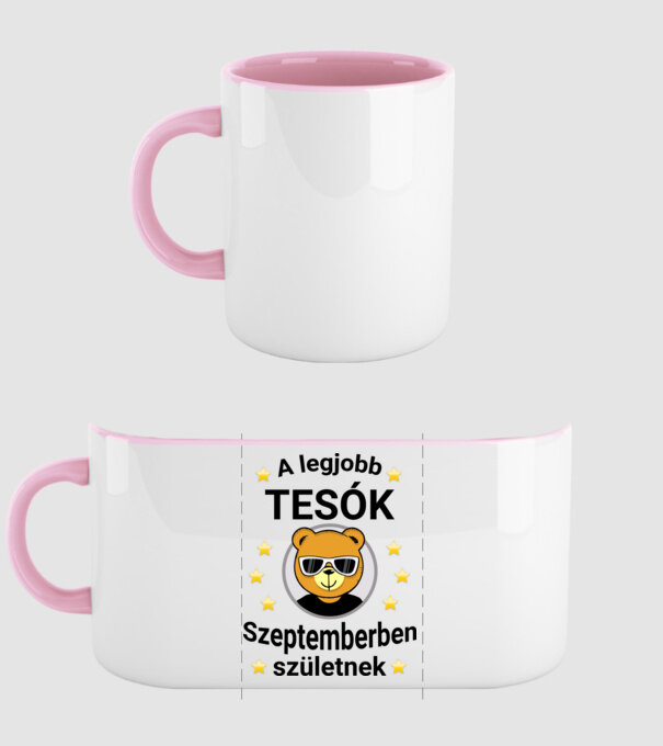  minta világos rózsaszín pólón