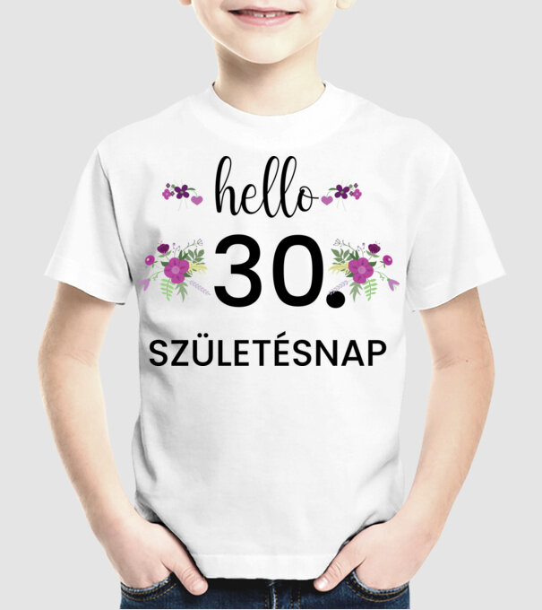  minta fehér pólón