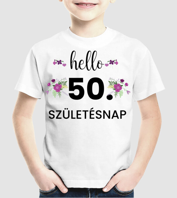  minta fehér pólón
