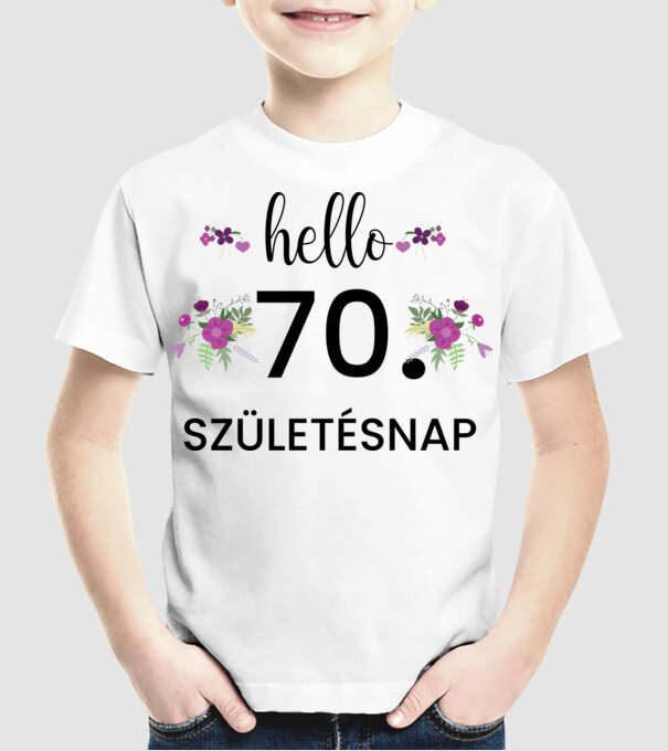  minta fehér pólón
