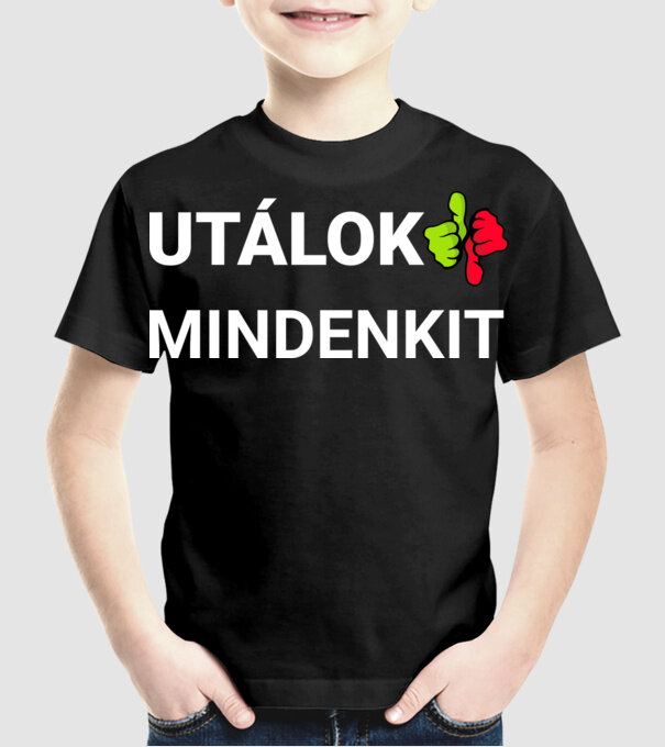  minta fekete pólón