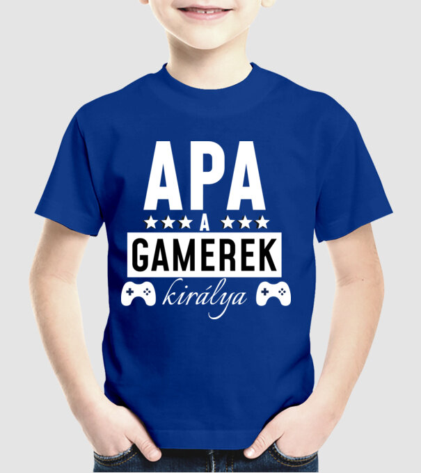  minta királykék pólón