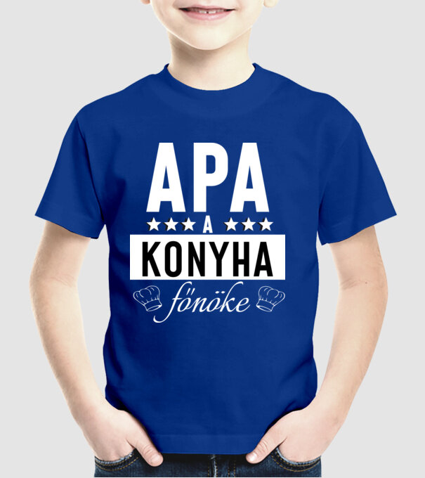  minta királykék pólón