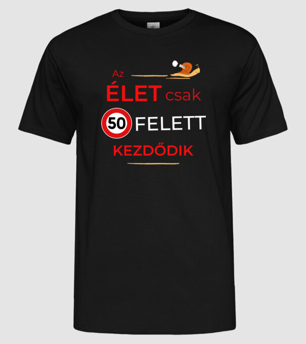 minta fekete pólón