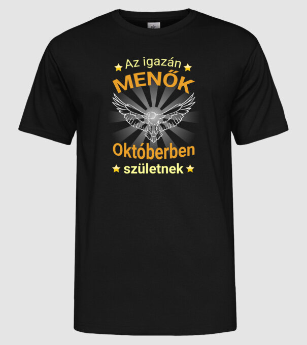  minta fekete pólón