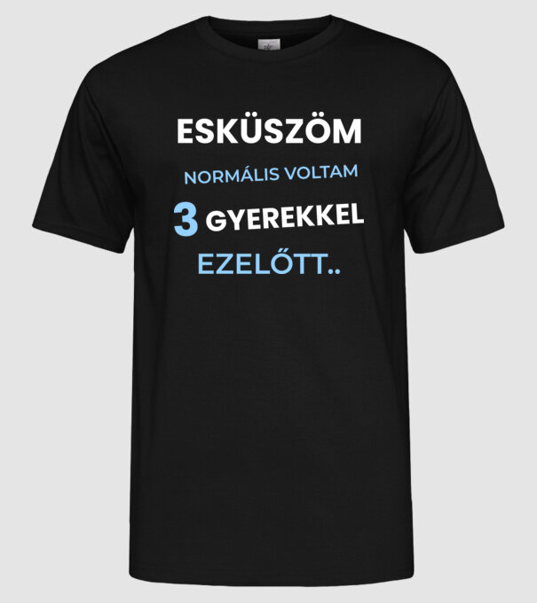  minta fekete pólón
