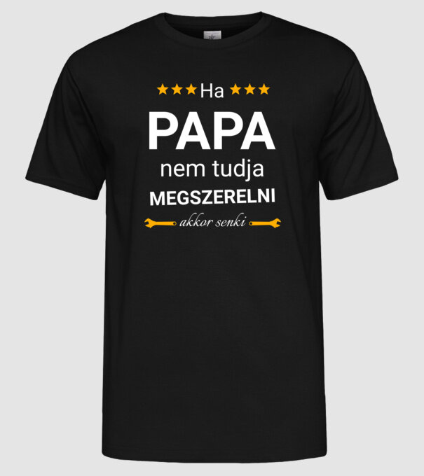  minta fekete pólón