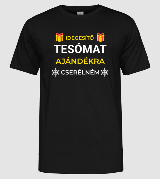  minta fekete pólón