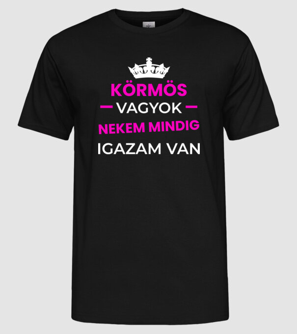  minta fekete pólón