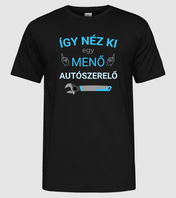  minta fekete pólón
