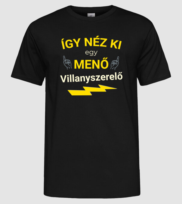  minta fekete pólón