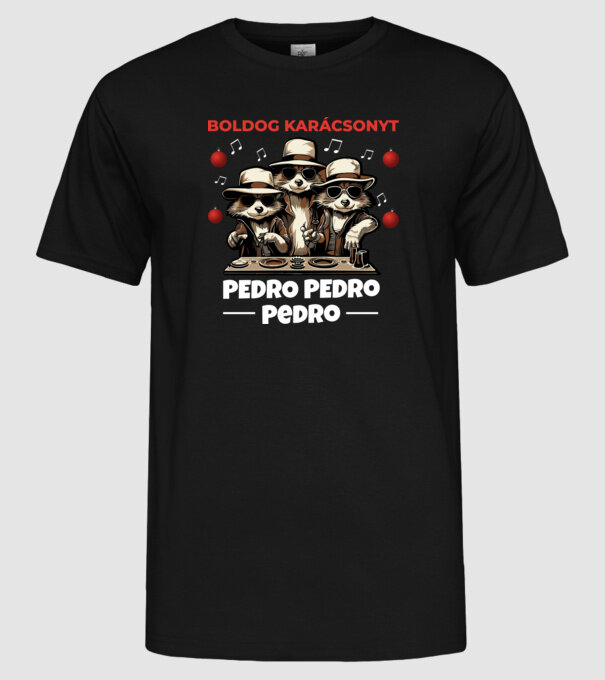  minta fekete pólón