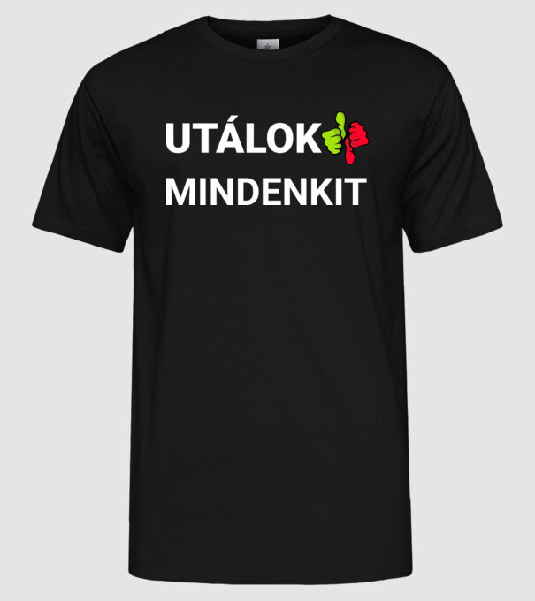  minta fekete pólón