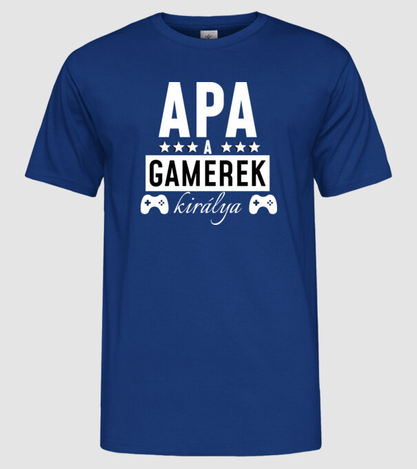  minta királykék pólón