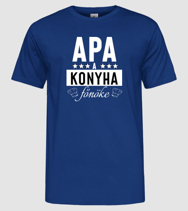  minta királykék pólón