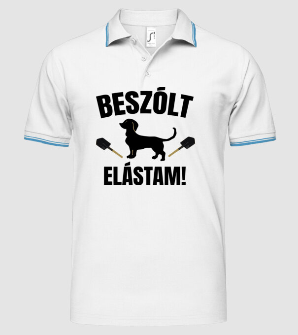  minta fehér pólón