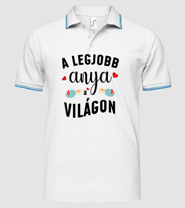  minta fehér pólón