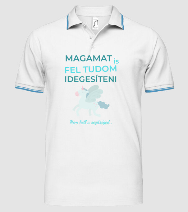  minta fehér pólón