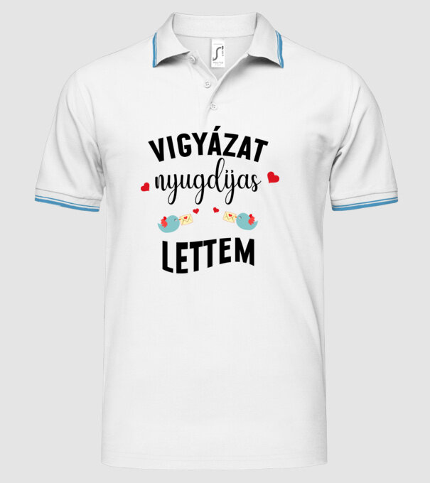  minta fehér pólón