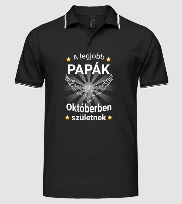  minta fekete pólón