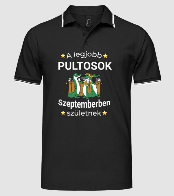  minta fekete pólón