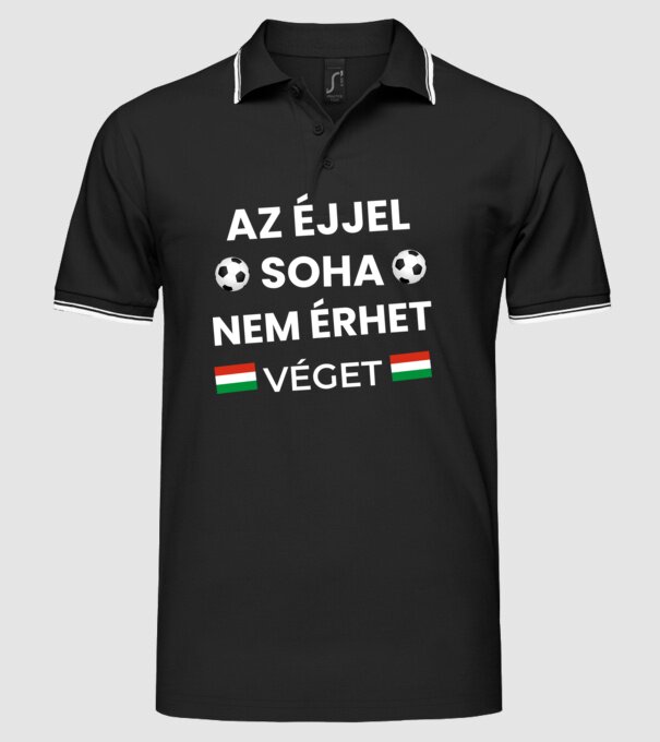  minta fekete pólón