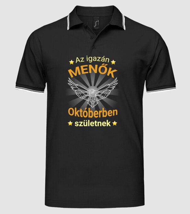  minta fekete pólón