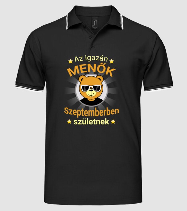  minta fekete pólón