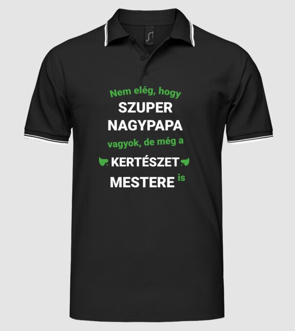  minta fekete pólón