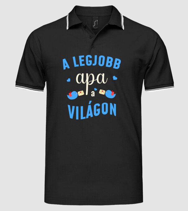  minta fekete pólón