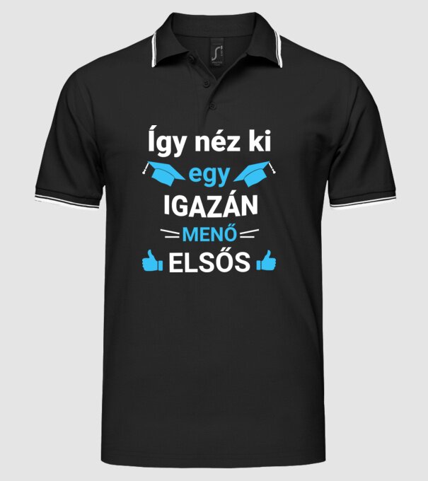 minta fekete pólón