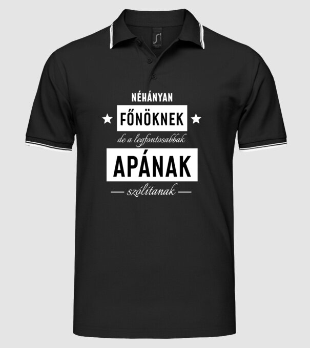  minta fekete pólón