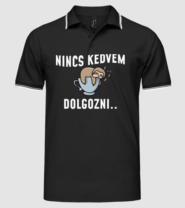  minta fekete pólón
