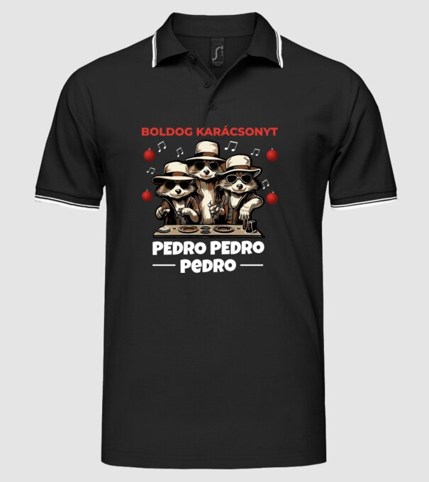  minta fekete pólón
