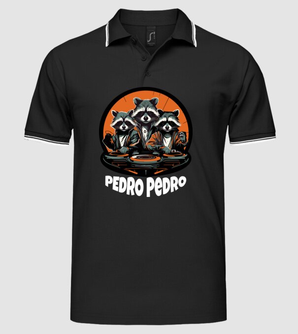  minta fekete pólón