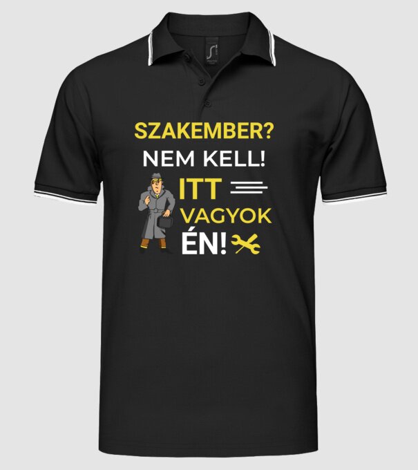  minta fekete pólón