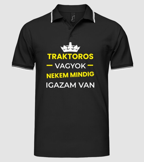  minta fekete pólón