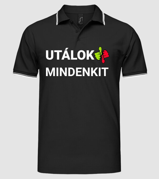  minta fekete pólón