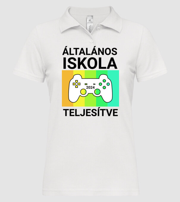  minta fehér pólón