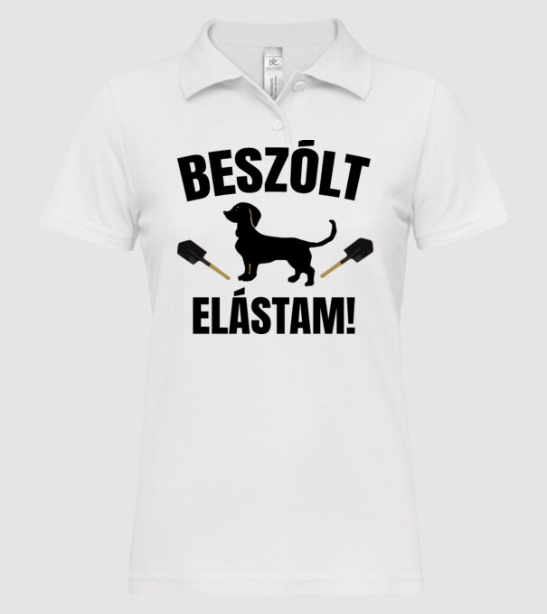  minta fehér pólón