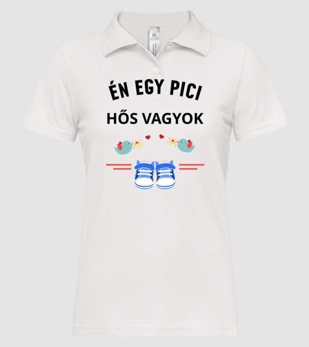  minta fehér pólón
