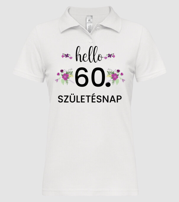  minta fehér pólón